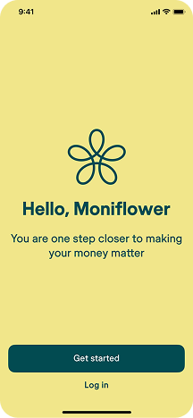 Sign up screen